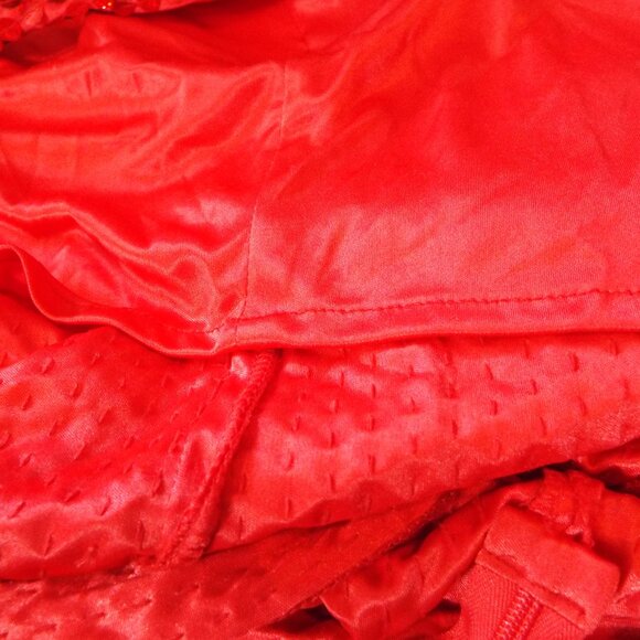 Adrianna Papell Evenings Vintage Red Sequin Halter Evening Gown Dress Size 6 - Picture 7 of 11
